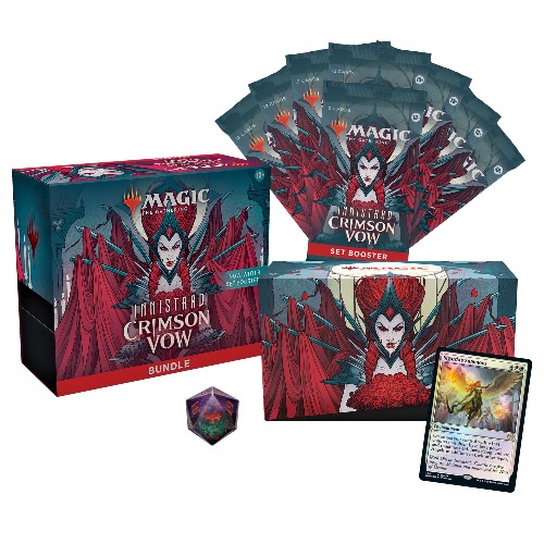 Magic The Gathering Innistrad: Crimson Vow Bundle | 8 Set Boosters + Accessories - 