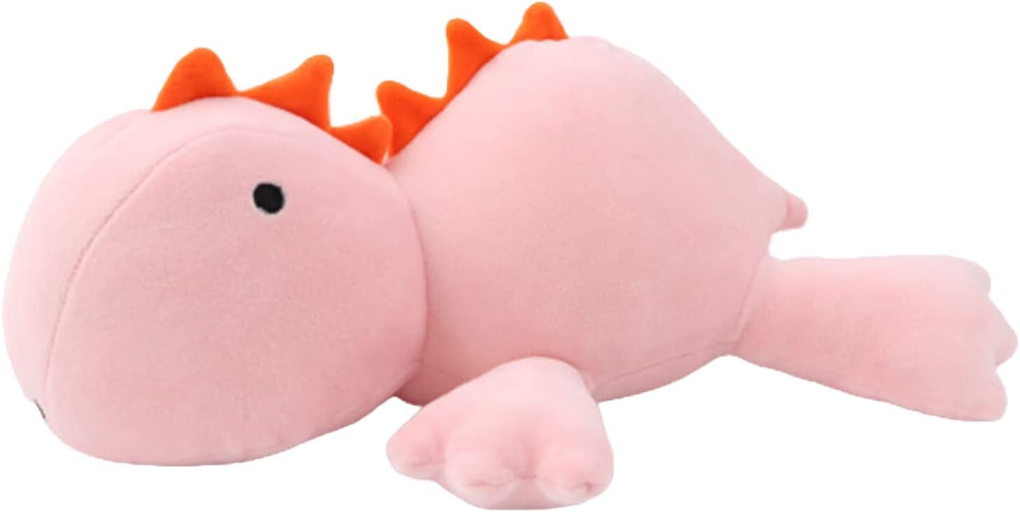 Dinosaur Weighted Stuffed Animals for Anxiety and Stress Relief 15.3inch 1.17b Weighted Plush Animal Throw Pillow,Super Soft Cartoon Hugging Toy Gifts for Bedding (Pink)
