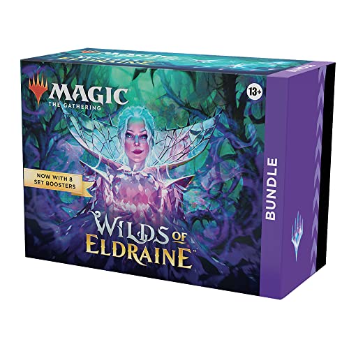 Magic The Gathering Wilds of Eldraine Bundle - 8 Set Boosters + Accessories