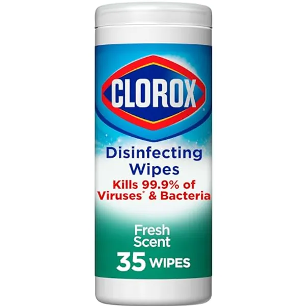 Clorox Disinfecting Wipes, Bleach Free Cleaning Wipes, Fresh Scent, 35 Count (Package May Vary)