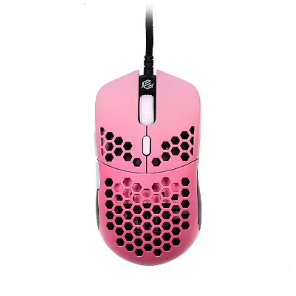 G-Wolves Hati S HTS Sakura Limited Edition 49g Ultra Lightweight Honeycomb Design Wired Gaming Mouse up to 16000 DPI - 3360 Performance Sensor - (Pink)