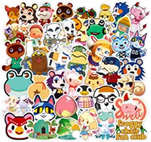 SZENEST Animal Crossing Stickers, 100 Pcs Popular Game Stickers Animal Crossing New Horizons Stickers for Water Bottle Laptop,Waterproof Vinyl Stickers Decals for Kids, Girls, Teens