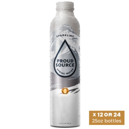 Sparkling Spring Water by PROUD SOURCE WATER - 25 oz / 24