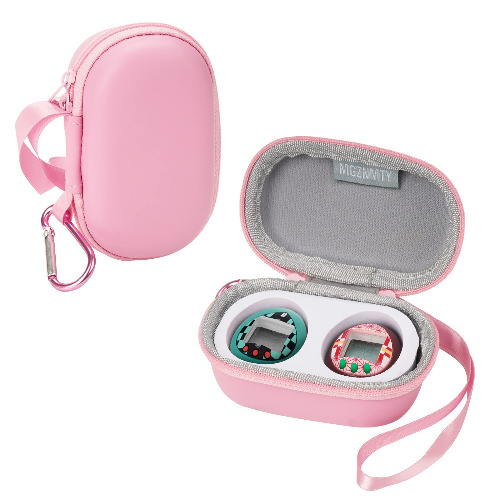 MGZNMTY Protective Storage Case for 2 Tamagotchi Demon Slayer Electronic Game Virtual Pet (Only Case) (Pink)