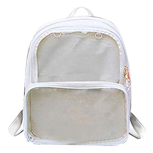 Ita Bags Backpack Girls School Rucksack Cute Summer Beach Bag Transparent Windows for DIY Decors - Off White