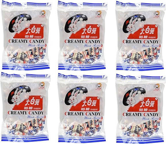 White Rabbit Creamy Candy 6.3 Oz (180 Gram) (Pack of 6)