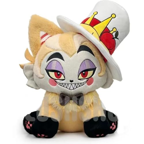 New Hazbin Hotel Plush, Cute Hazbin Hotel Character Doll, Soft Stuffed Doll for Children Adults, Birthday, Cartoon Game Lovers Gift（9.8in (Red) - Red