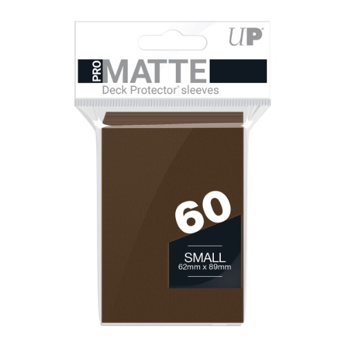 PRO-Matte Small Deck Protector Sleeves (60ct) | Brown