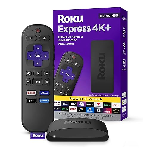 Roku Express 4K+ Media Streaming Device, 3941R - NEW Roku Express 4K +