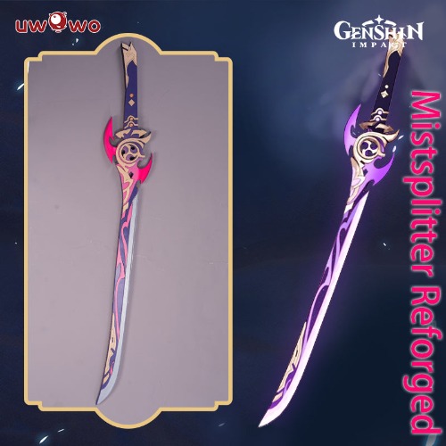 【In Stock】Uwowo Game Genshin Impact Ayaka Mistsplitter Reforged Cosplay Props Swords Weapon