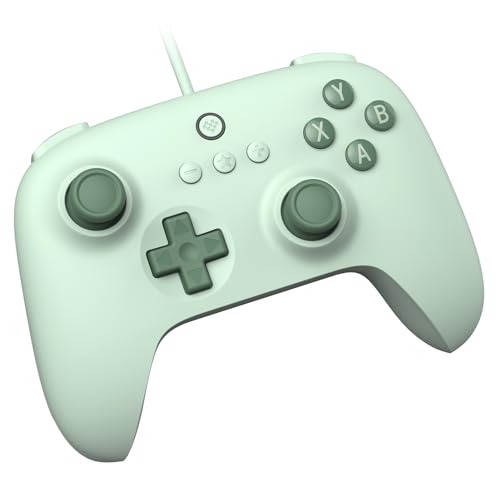 8Bitdo Ultimate C Wired Controller for Windows PC, Android, Steam Deck & Raspberry Pi (Field Green) - Ultimate C - Field Green