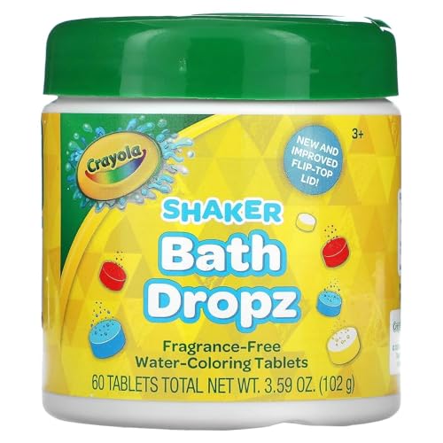 Crayola Color Bath Dropz 3.59 Ounce (60 Tablets) - Bath Dropz
