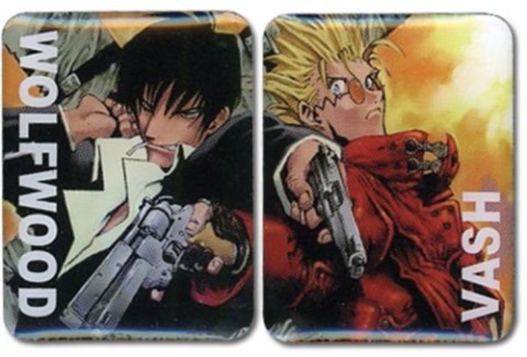 Trigun : Vash & Wolfwood Pins (Set of 2)