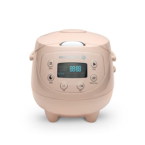 Reishunger Digital mini multi-cooker with 8 programs, 7-phase technology, premium inner pot, timer and keep warm function and rice for up to 3 people Pink