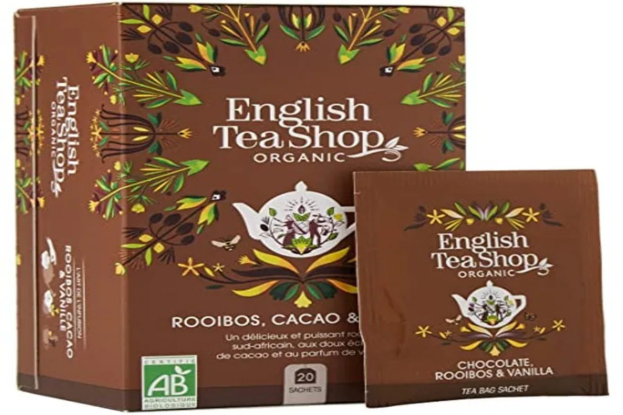 English Tea Shop - Cioccolato Rooibos & vaniglia, biologico, 20 bustine di tè – (versione DE)
