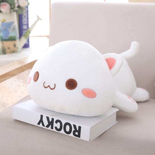 Mochi Cat Kawaii Plushie | 65cm / white round eyes