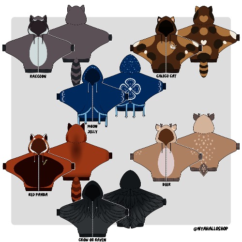 [PRE-SAMPLE PRE-ORDER] Animal Hoodies UNISEX WEAR | Raccoon / XL