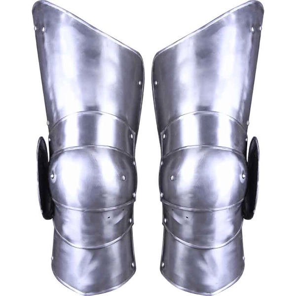 Steel Gustav Full Leg Guards - Medieval Collectibles