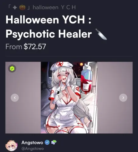 Halloween YCH : Psychotic Healer 🔪 by Angstowo (@Angstowo)