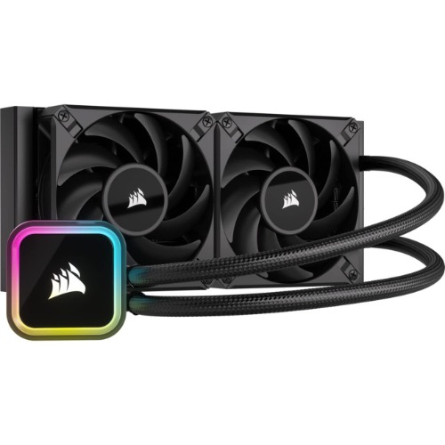 Corsair iCUE H115i RGB Elite Liquid CPU Cooler (16 Dynamic RGB LEDs, 140mm AF Elite Series FDB Fans, 280mm Radiator, iCUE Software Compatible, LGA 1700, 1200, 115X, 2066, and AM4 Sockets) Black - 280mm Radiator ELITE Cooler