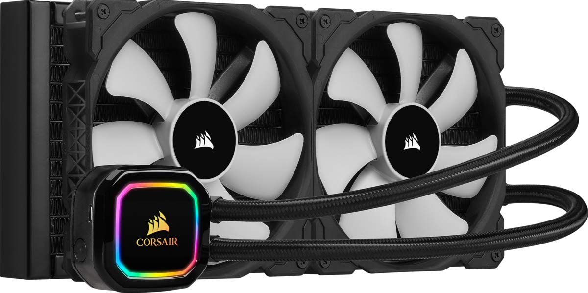 Corsair iCUE H115i RGB Pro XT, 280mm Radiator, Dual 140mm PWM Fans, Software Control, Liquid CPU Cooler - 280mm Radiator Pro XT 280mm Radiator Cooler