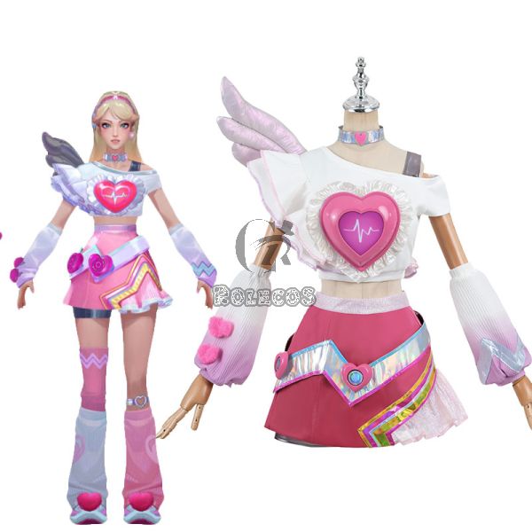 League Of Legends LOL Lovestruck Lux Cosplay Costume Halloween Costume