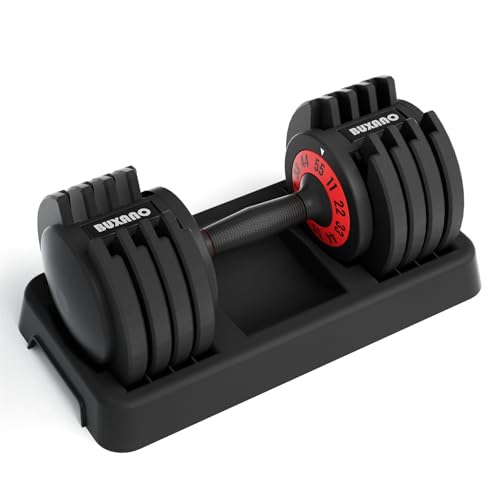 Flash Limp Adjustable Dumbbell 55LB Single Dumbbell 5 in 1 Free Dumbbell Weight Adjust with Anti-Slip Metal Handle, Ideal for Full-Body Home Gym Workouts