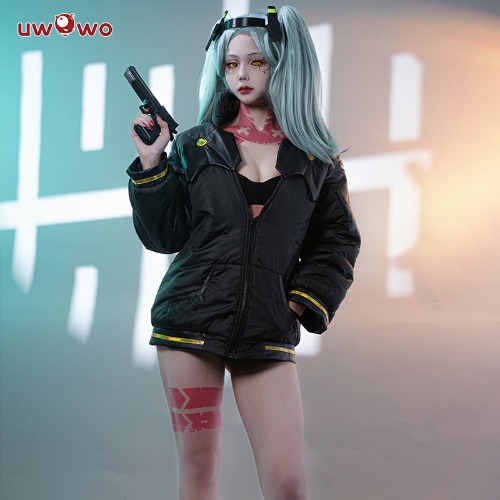 Uwowo Anime Cyberpunk: Edgerunners Cosplay Rebecca Cosplay Rebecca Halloween Costume Coat - 【Pre-sale】Full set / M