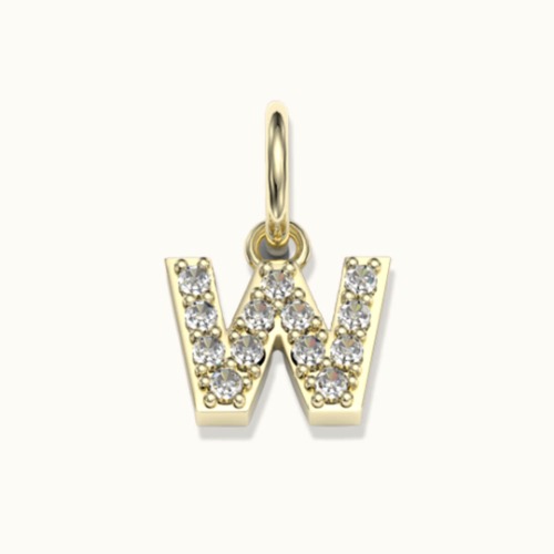 Letter W Charm | Default Title