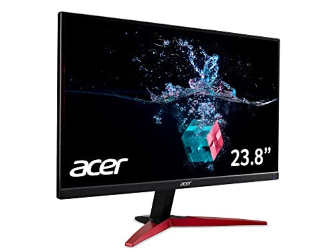 Acer KG241YAbii 23.8 Inch Full HD Gaming Monitor (VA Panel, FreeSync, 75Hz, 1ms, HDMI, VGA, Black) - VA, 75Hz, 1ms - 24 inch