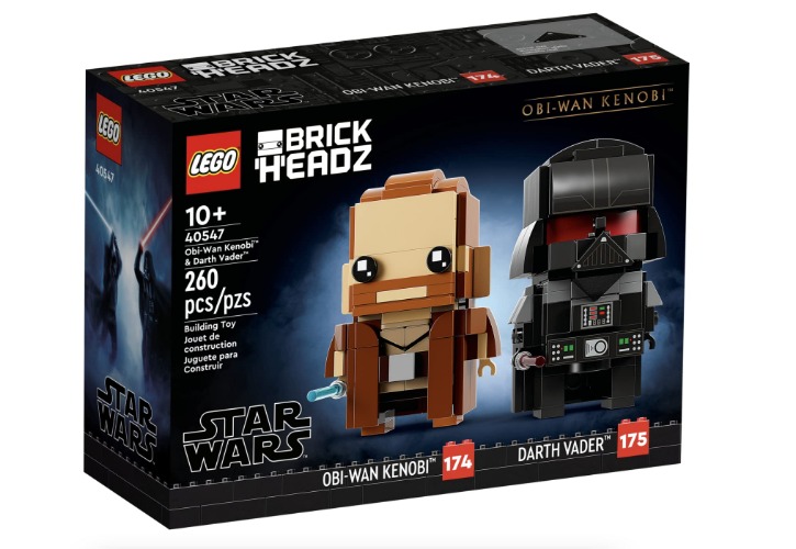 LEGO Brickheadz 40547 OBI-Wan Kenobi & Darth Vader - 