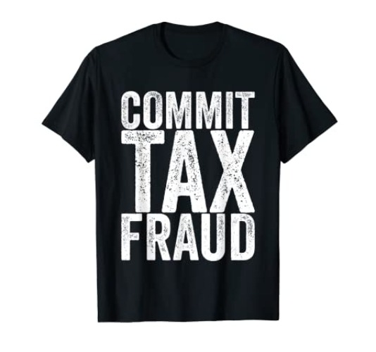 Commit Tax Fraud T-Shirt - Women - Royal Blue - 3X-Large