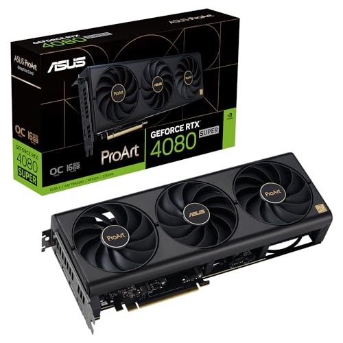 ASUS ProArt GeForce RTX™ 4080 Super OC Edition Graphics Card (PCIe 4.0, 16GB GDDR6X, DLSS 3, HDMI 2.1a, DisplayPort 1.4a)