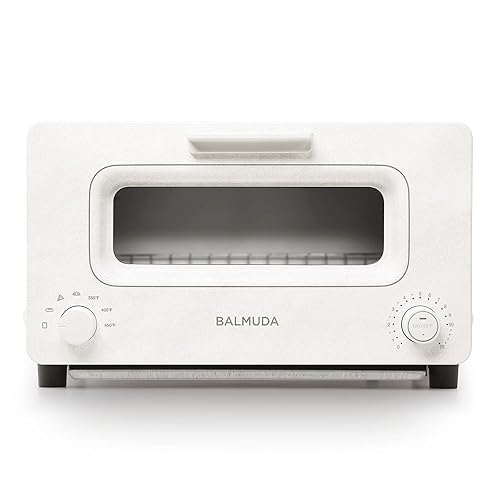 BALMUDA The Toaster | Steam Oven Toaster | 5 Cooking Modes: Sandwich Bread, Artisan Bread, Pizza & Pastry, Oven | Precise Heat Control | Steam Technology | Baking Pan | US Version | White - White