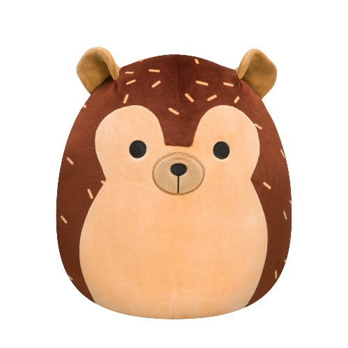 Squishmallows 14-Inch Brown Hedgehog Plush - Add Hans to Your Squad, Ultrasoft Stuffed Animal Large Plush Toy, Official Kellytoy Plush