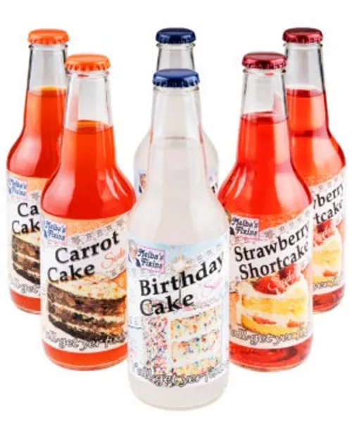 Melba's Cake Sodas: Carbonated soft drinks that taste like cake.