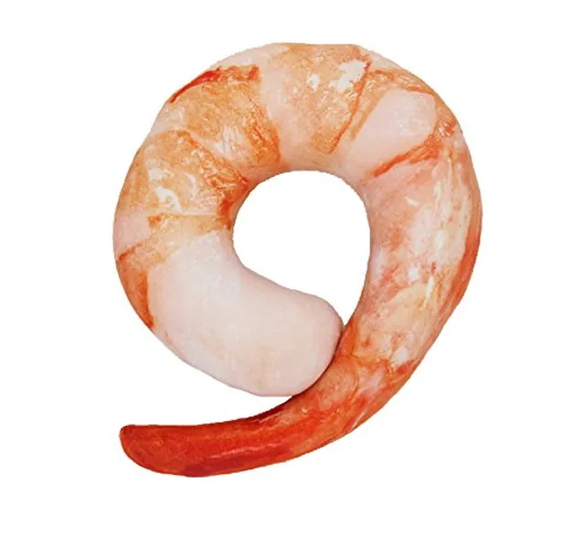 bouti1583 Shrimp Neck Pillow Realistic Simulation Large Shrimp U Shaped Pillow Cushion Plush