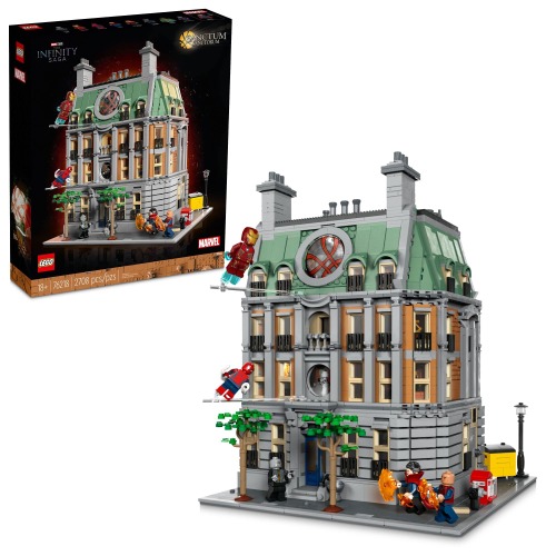 LEGO Marvel Sanctum Sanctorum 76218, 3-Story Modular Building Set, Avengers Movie Collectible, 9 Minifigures Including Doctor Strange, Wong, Spider-Man, Iron Man and The Scarlet Witch - FrustrationFree Packaging
