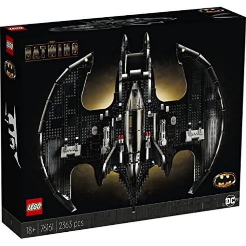 LEGO DC Batman 1989 Batwing 76161 Displayable Model with a Buildable Vehicle and Collectible Figures: Batman, The Joker – Mime Version and Lawrence The Boombox Goon, New 2021 (2,363 Pieces) - Frustration-Free Packaging