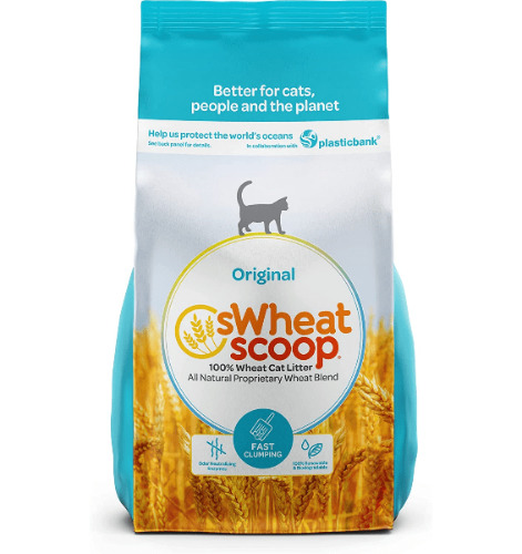 sWheat Scoop Original Fast Clumping Wheat Cat Litter | 25 lbs