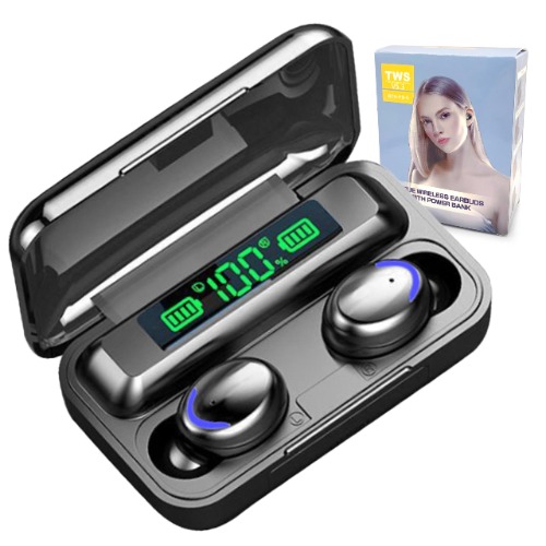 Fone de ouvido bluetooth 5.3 - Função power bank e mostrador digital