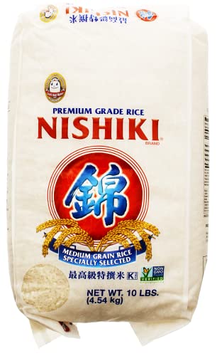 Nishiki Premium Sushi Rice, White, 10 lbs (Pack of 1) - 10 Pound (Pack of 1)
