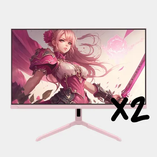 Pink Gaming Monitors with Stand
