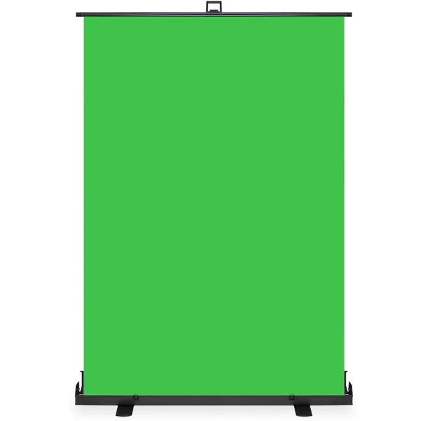 KHOMO GEAR - Green Screen Collapsible Pull-Up Extra Large Streaming Portable Backdrop Setup with Auto-Locking Frame
