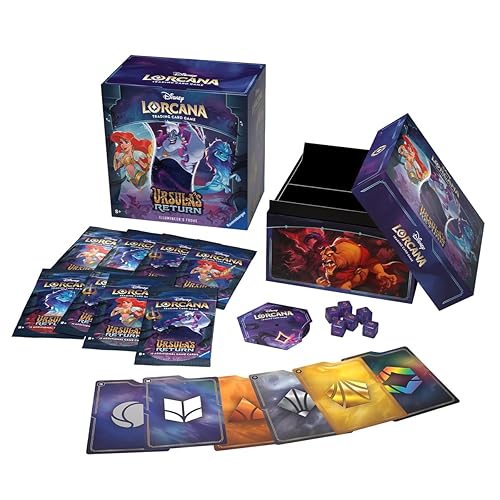Ravensburger Disney Lorcana TCG: Ursula's Return Illumineer's Trove | Secure Card Storage | Includes Booster Packs & Comprehensive Guide | Original Disney Artwork | Ages 8+