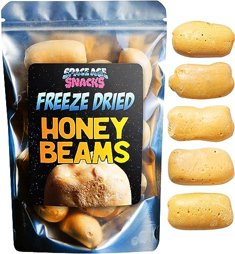 Premium Freeze Dried Bit o Honey Candy - Honey Beams Freeze Dried Candy Shipped in Box for Extra Protection - Freeze Dry Candy Dry Freeze Candy for All Ages (4 Ounce) - Honey - 4 Ounce