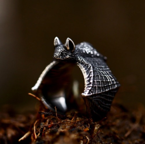 Gothic Bat Ring - 7