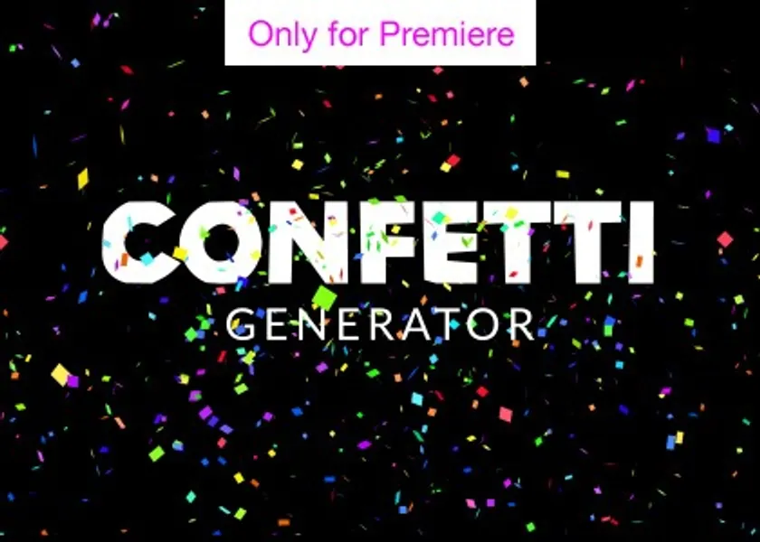 Confetti Cannon Overlay Generator - Motion Graphics Template