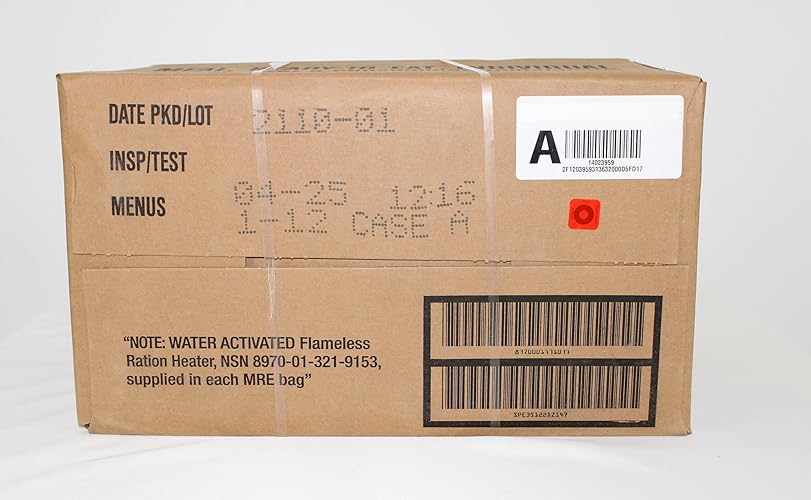 Wornick MRE Meals Ready to Eat, 2025 Inspection Date or Better, Emergency Food Supply, Survival Camping Outdoor Meals 12 Pack (A Case, 1, Count) - A Case - 1