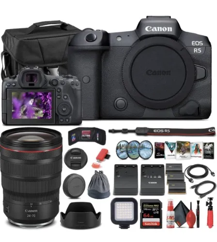 Canon EOS R5 Mirrorless Digital Camera Package
